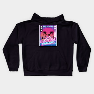 Vaporwave Aesthetic Style 80s Synthwave Japan Kids Hoodie